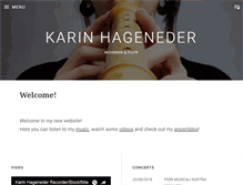 Tablet Screenshot of karinhageneder.com